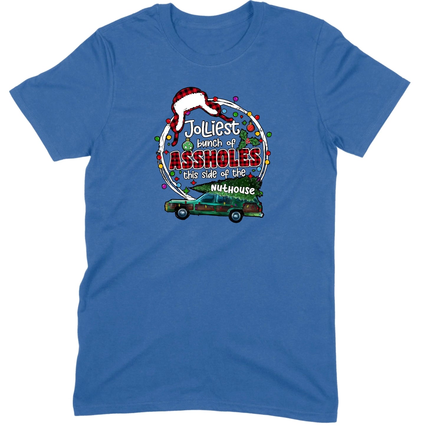 Jolliest Bunch of Assholes Christmas Wagon Tee