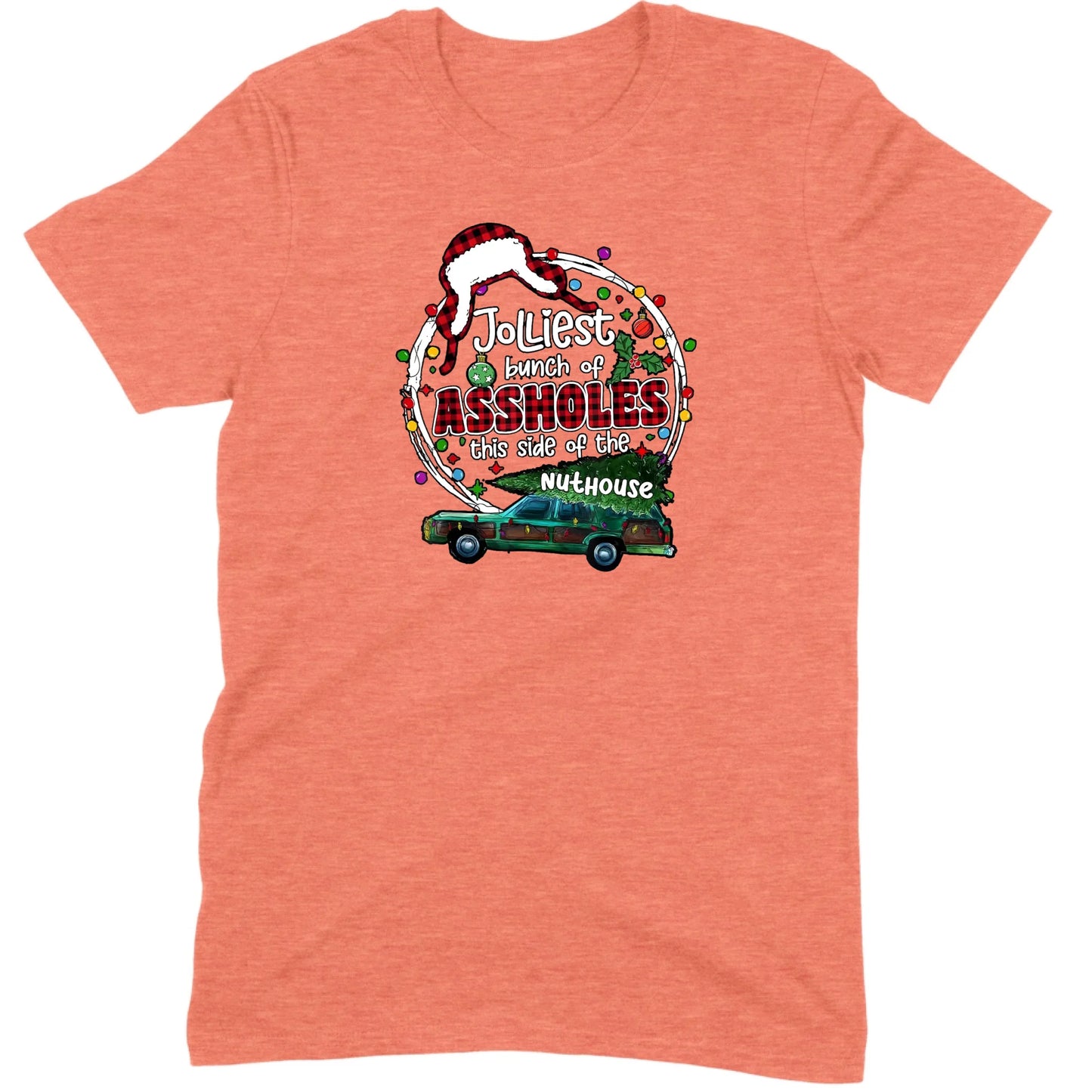 Jolliest Bunch of Assholes Christmas Wagon Tee