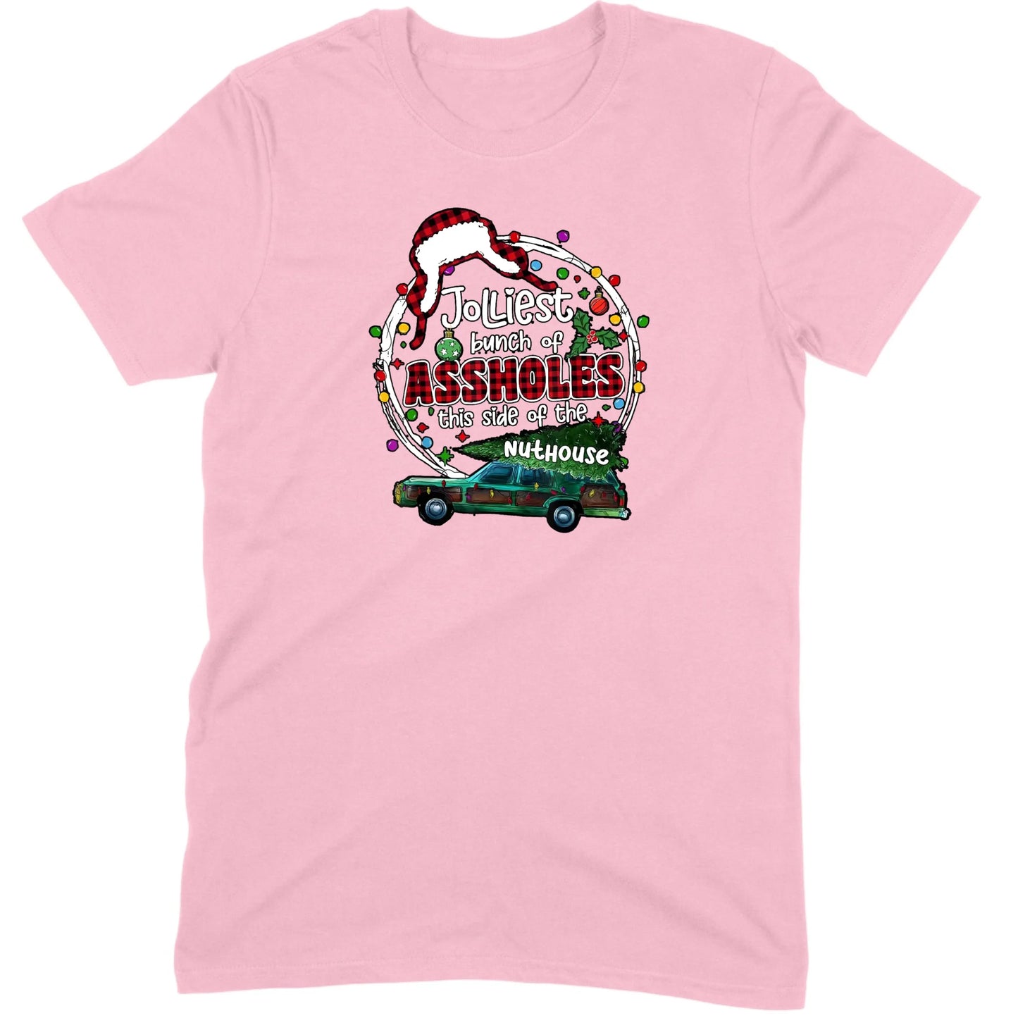 Jolliest Bunch of Assholes Christmas Wagon Tee