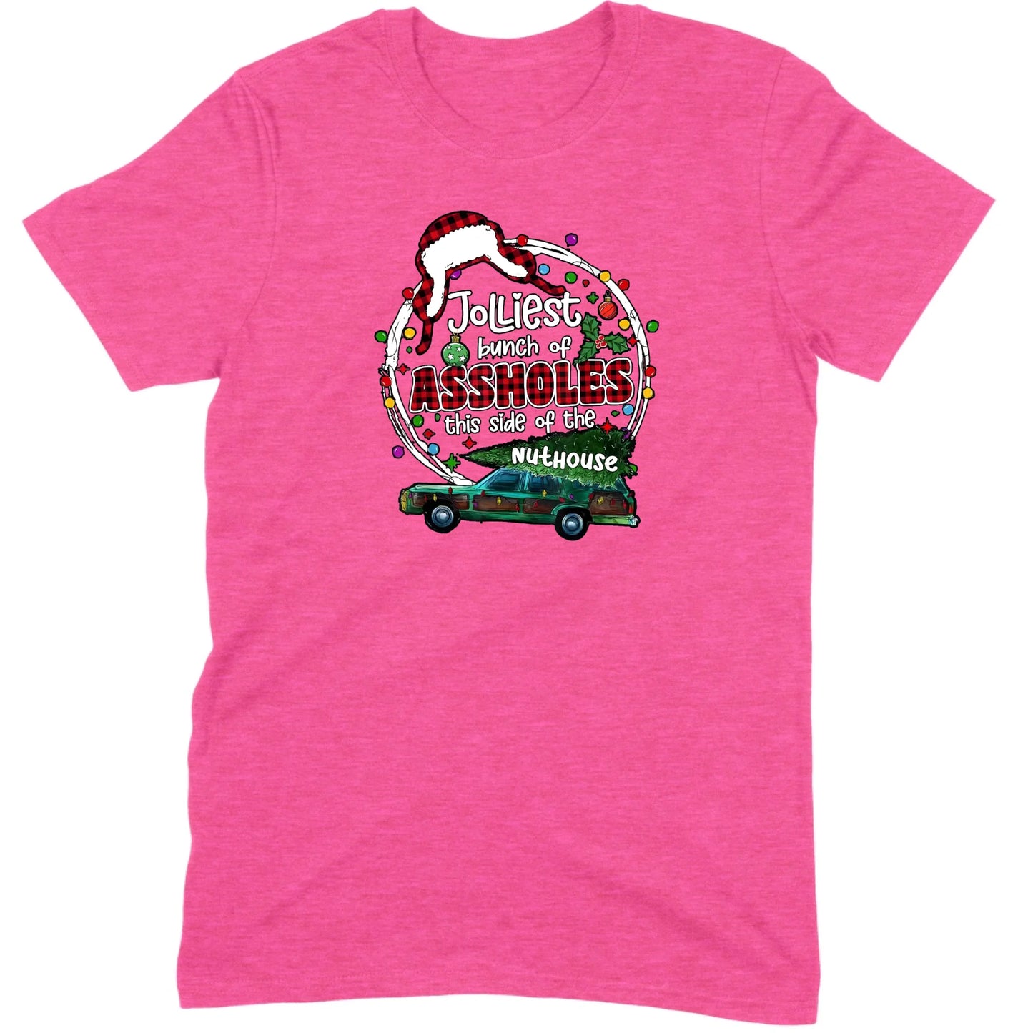 Jolliest Bunch of Assholes Christmas Wagon Tee