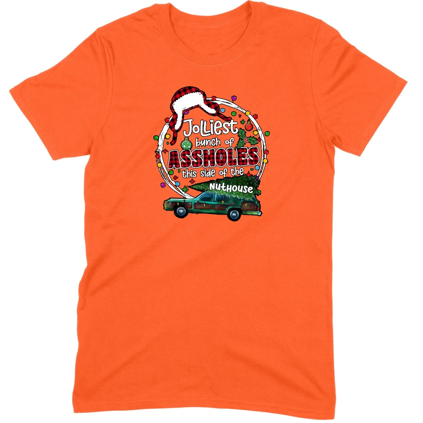 Jolliest Bunch of Assholes Christmas Wagon Tee