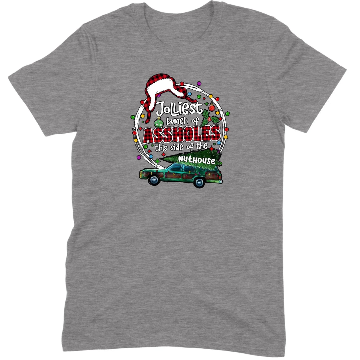 Jolliest Bunch of Assholes Christmas Wagon Tee