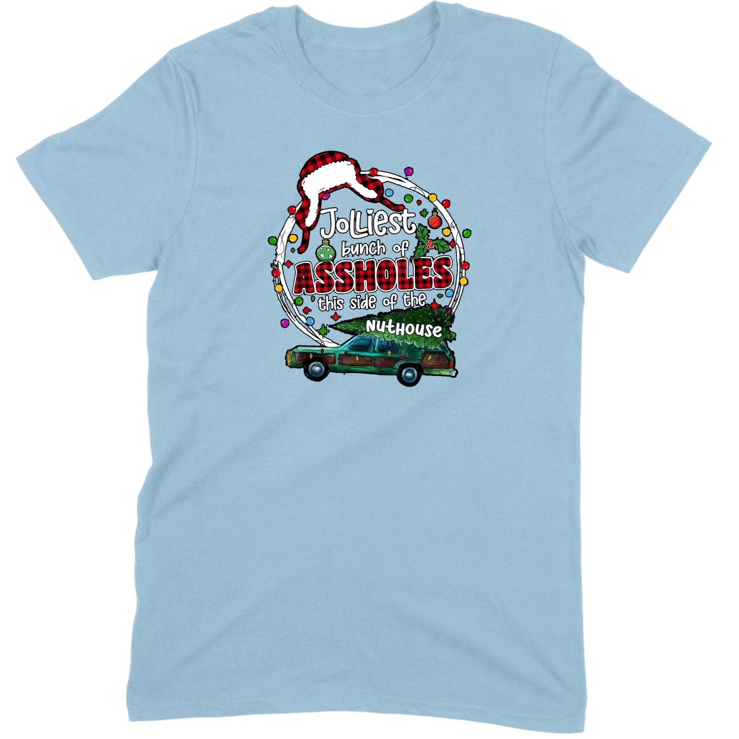 Jolliest Bunch of Assholes Christmas Wagon Tee