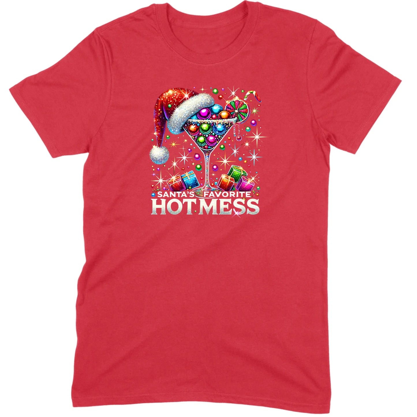 Santa’s Favorite Hot Mess Cocktail Tee