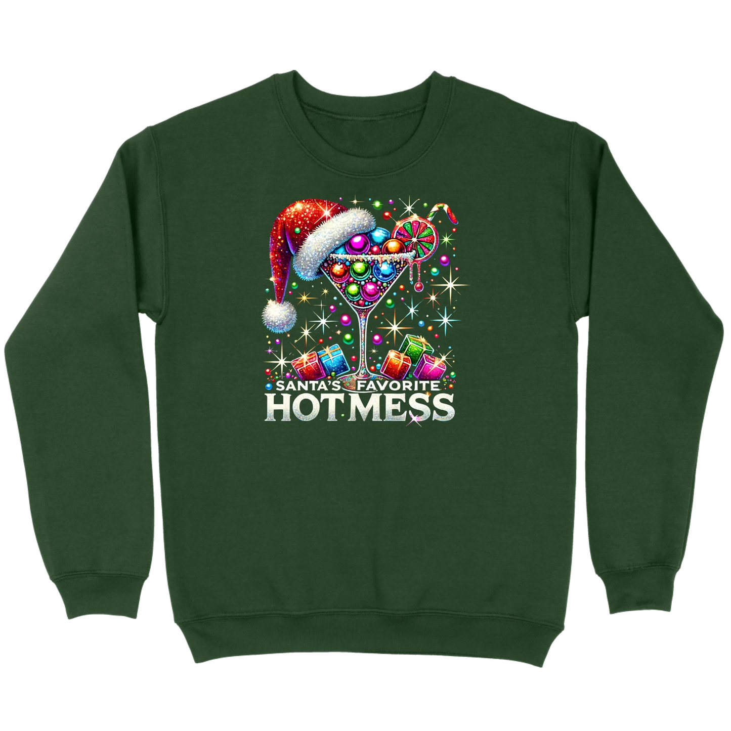 Santa’s Favorite Hot Mess Cocktail Sweatshirt