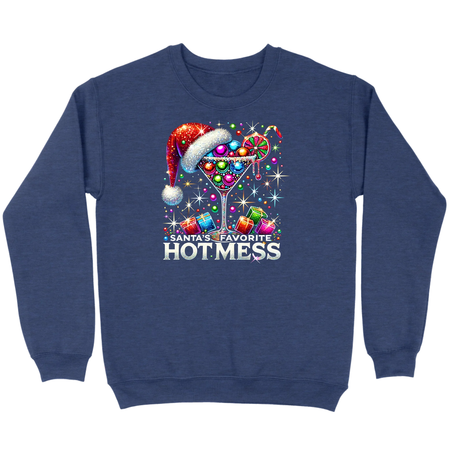 Santa’s Favorite Hot Mess Cocktail Sweatshirt