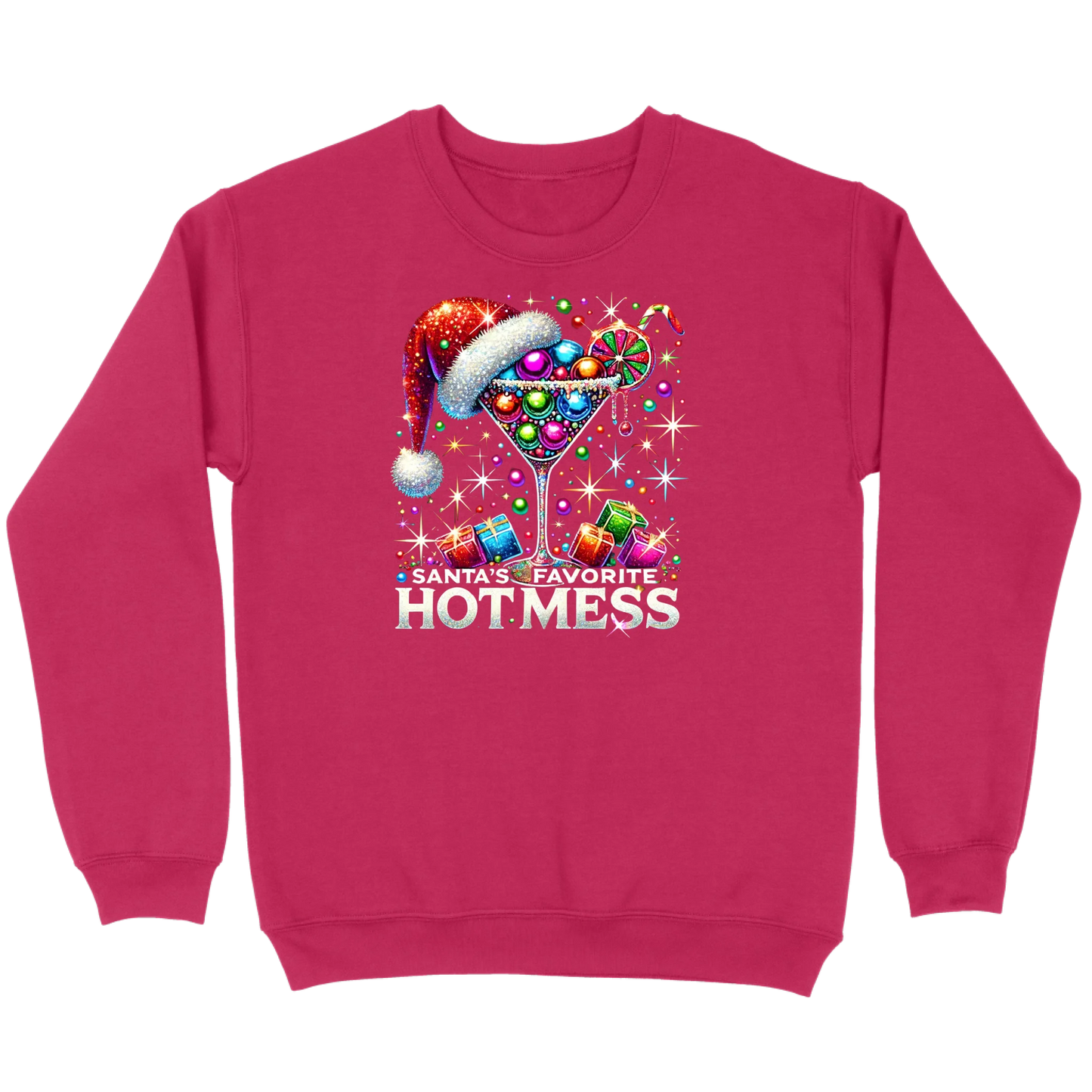 Santa’s Favorite Hot Mess Cocktail Sweatshirt