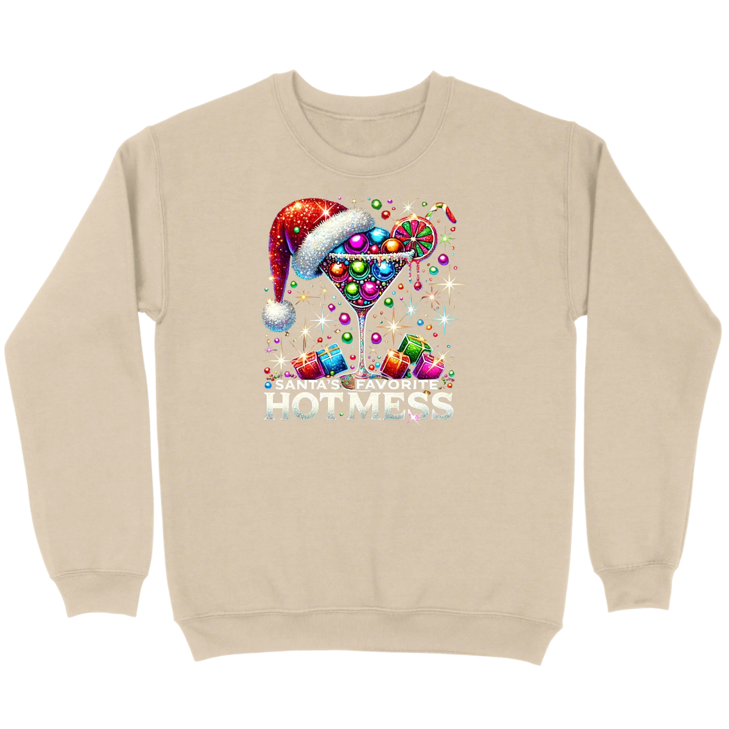 Santa’s Favorite Hot Mess Cocktail Sweatshirt