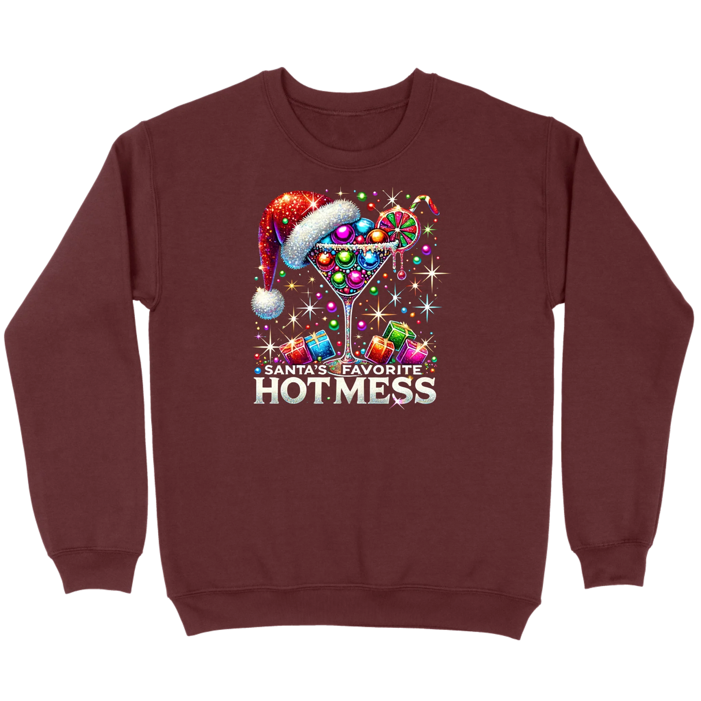 Santa’s Favorite Hot Mess Cocktail Sweatshirt