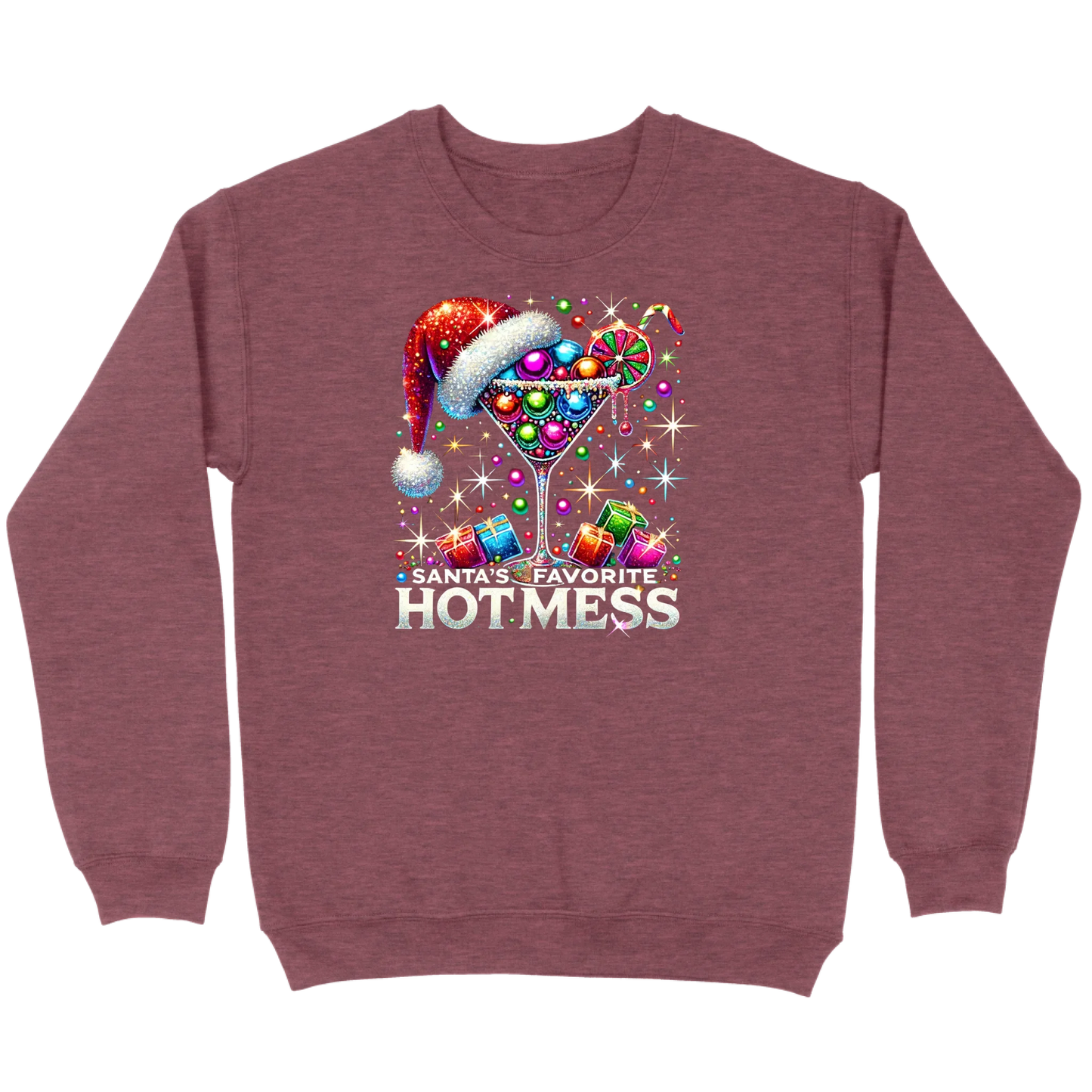 Santa’s Favorite Hot Mess Cocktail Sweatshirt