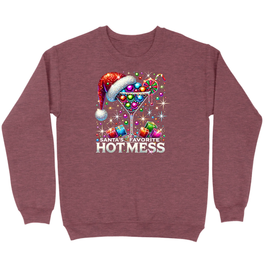 Santa’s Favorite Hot Mess Cocktail Sweatshirt