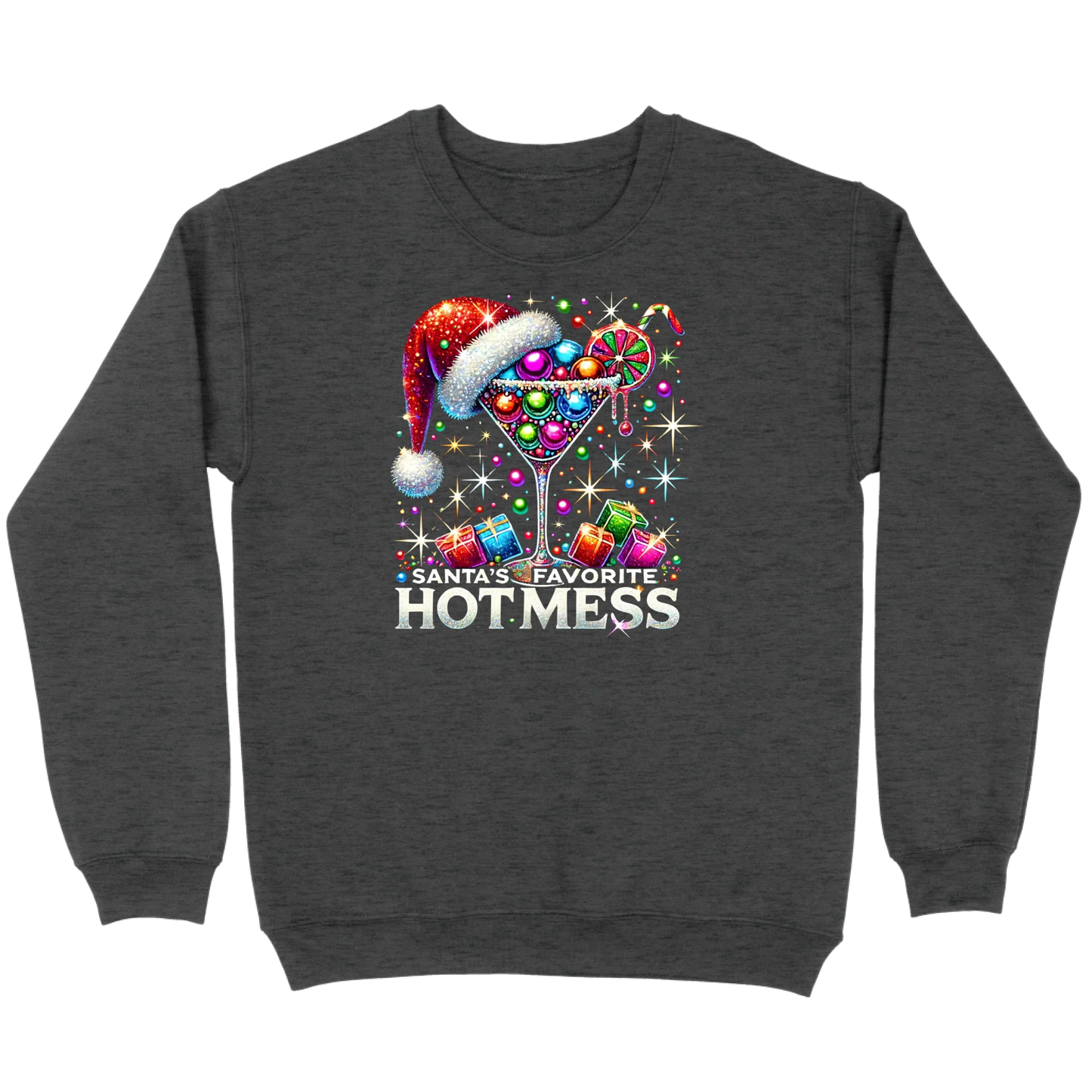 Santa’s Favorite Hot Mess Cocktail Sweatshirt