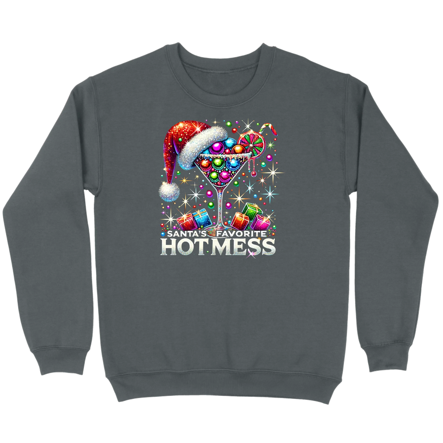 Santa’s Favorite Hot Mess Cocktail Sweatshirt
