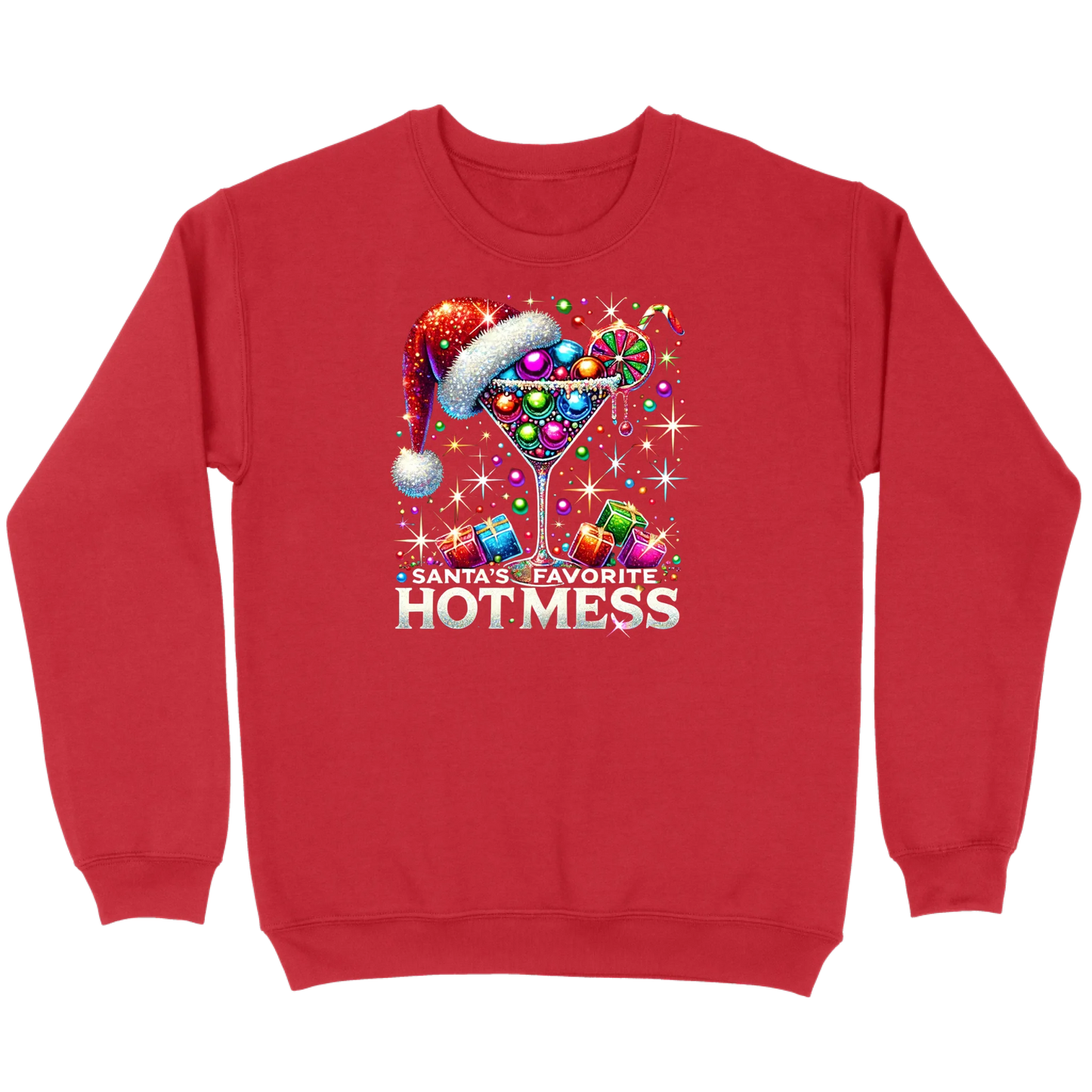 Santa’s Favorite Hot Mess Cocktail Sweatshirt