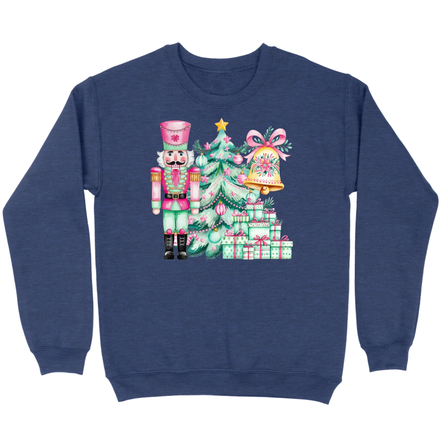Pink and Mint Nutcracker Christmas Set Sweatshirt