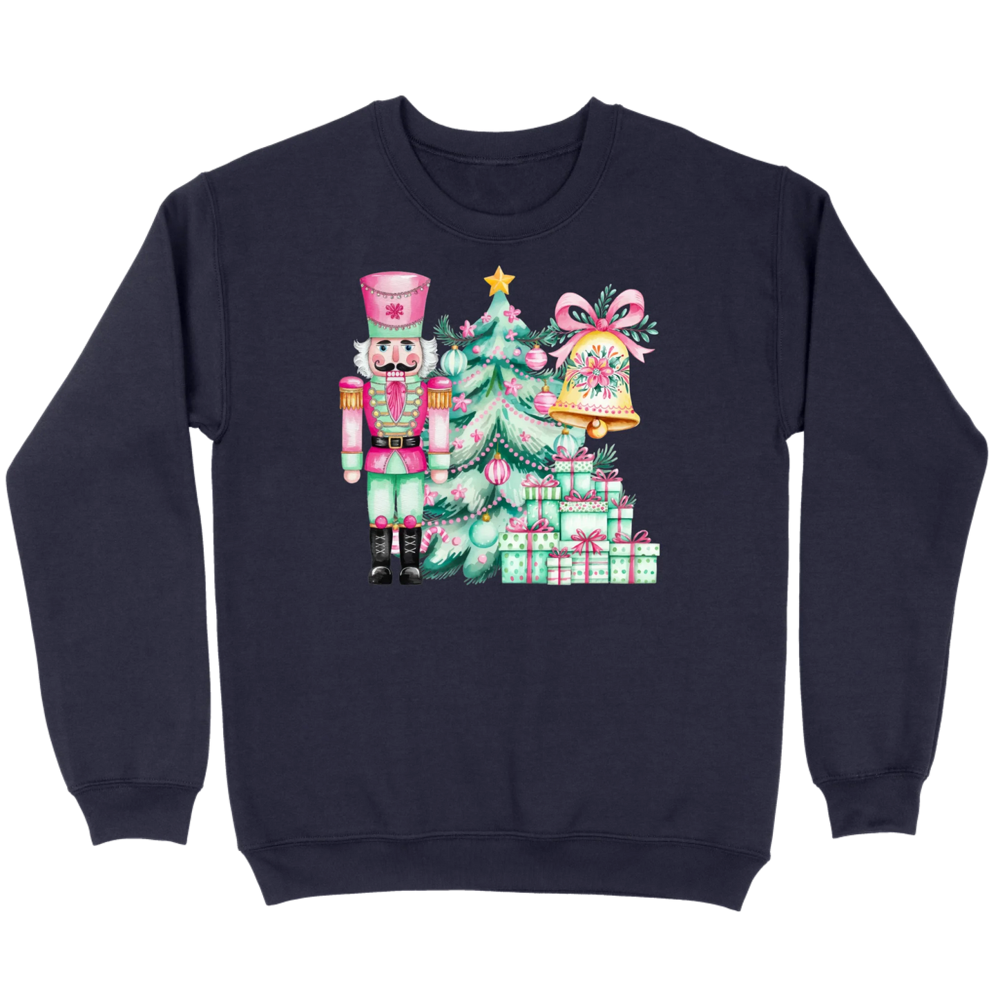 Pink and Mint Nutcracker Christmas Set Sweatshirt