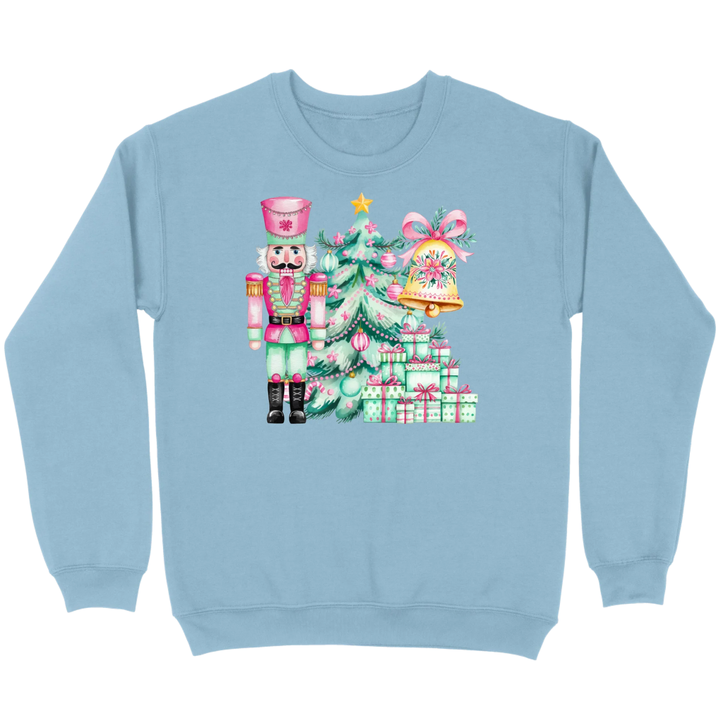 Pink and Mint Nutcracker Christmas Set Sweatshirt