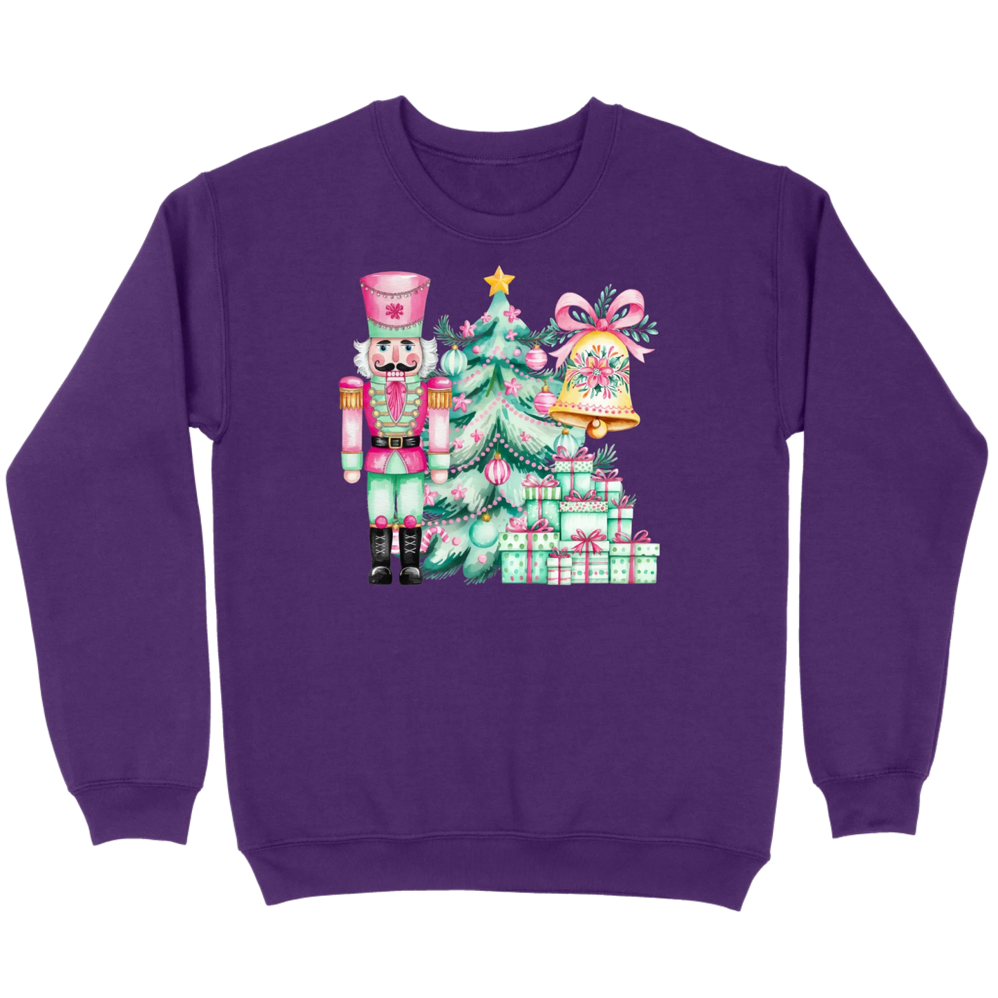 Pink and Mint Nutcracker Christmas Set Sweatshirt