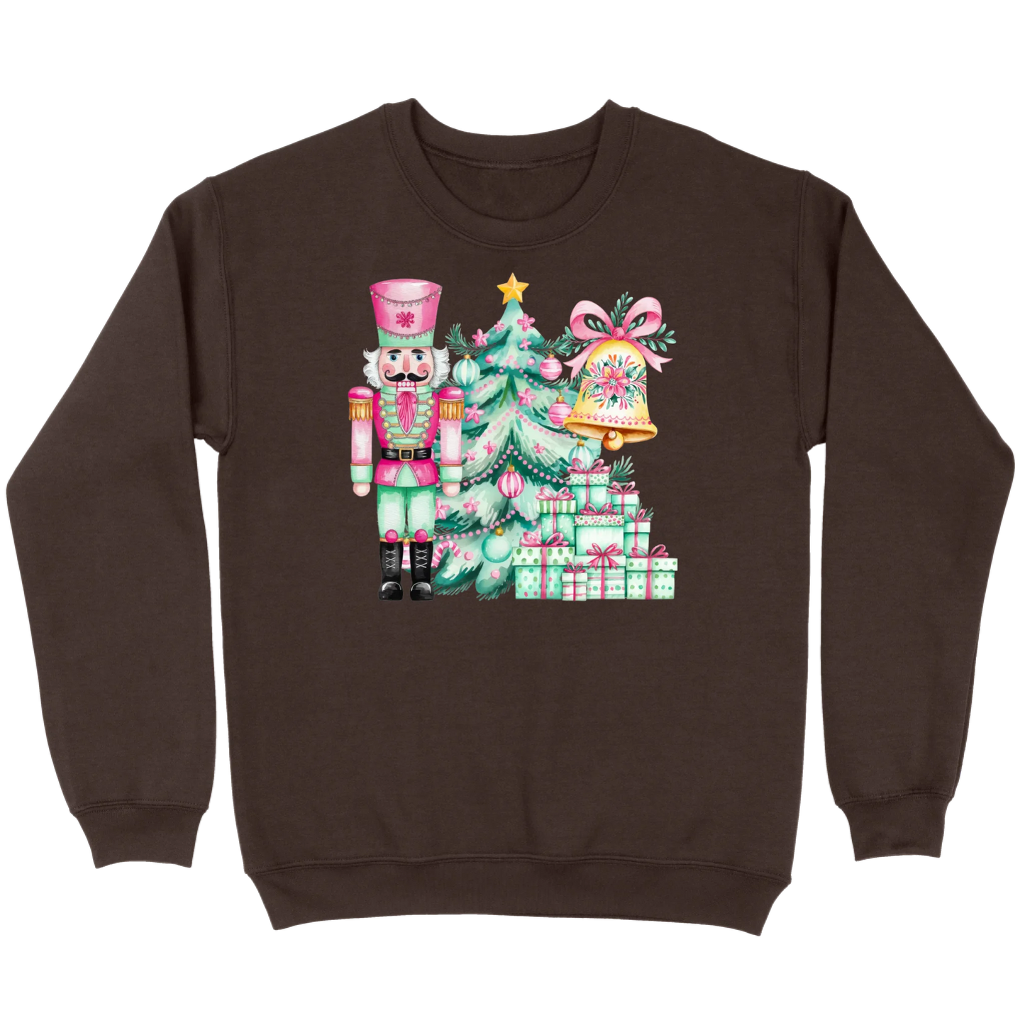 Pink and Mint Nutcracker Christmas Set Sweatshirt