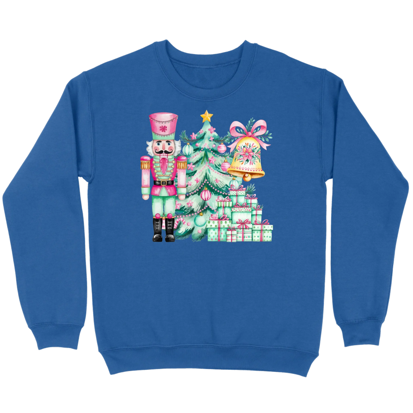 Pink and Mint Nutcracker Christmas Set Sweatshirt