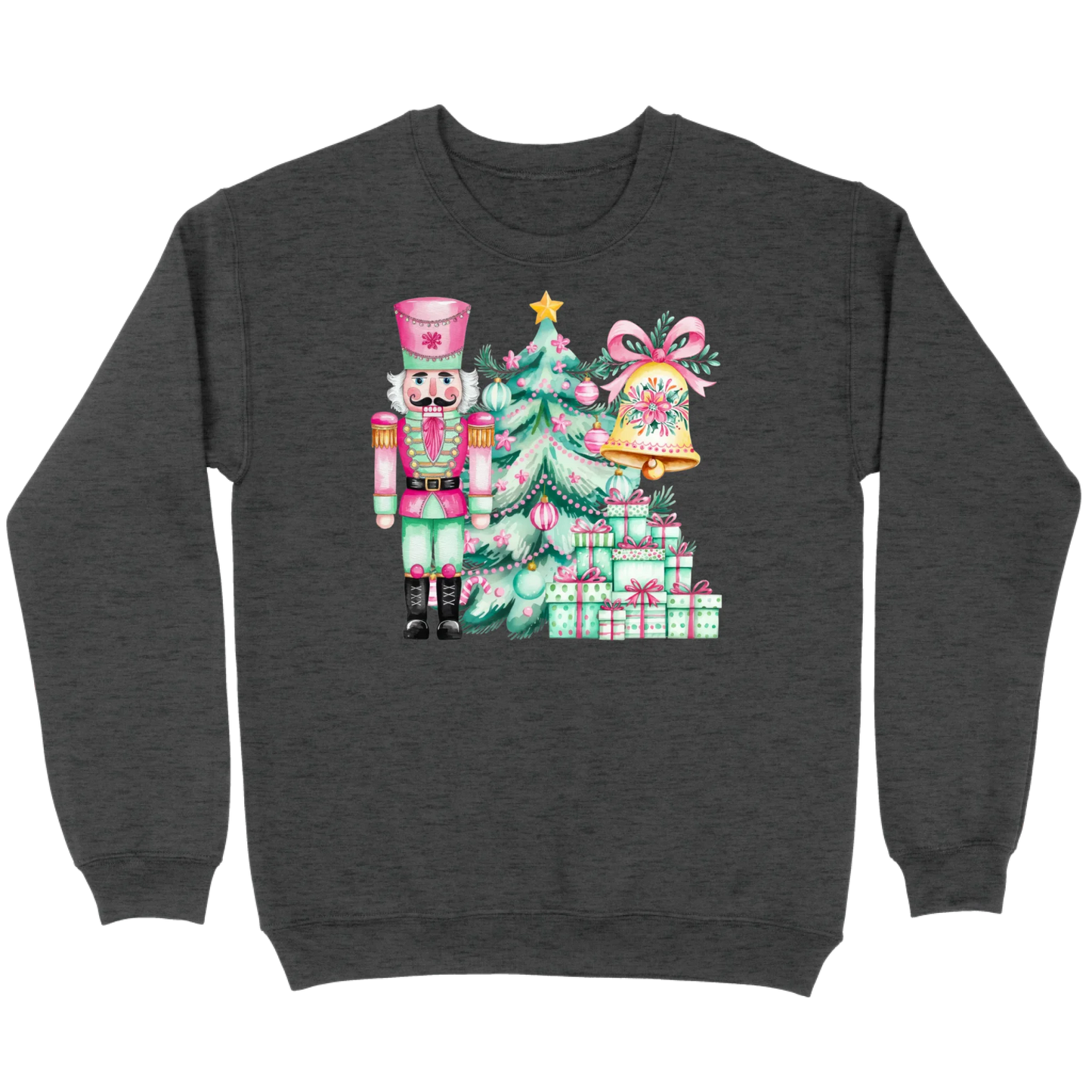 Pink and Mint Nutcracker Christmas Set Sweatshirt
