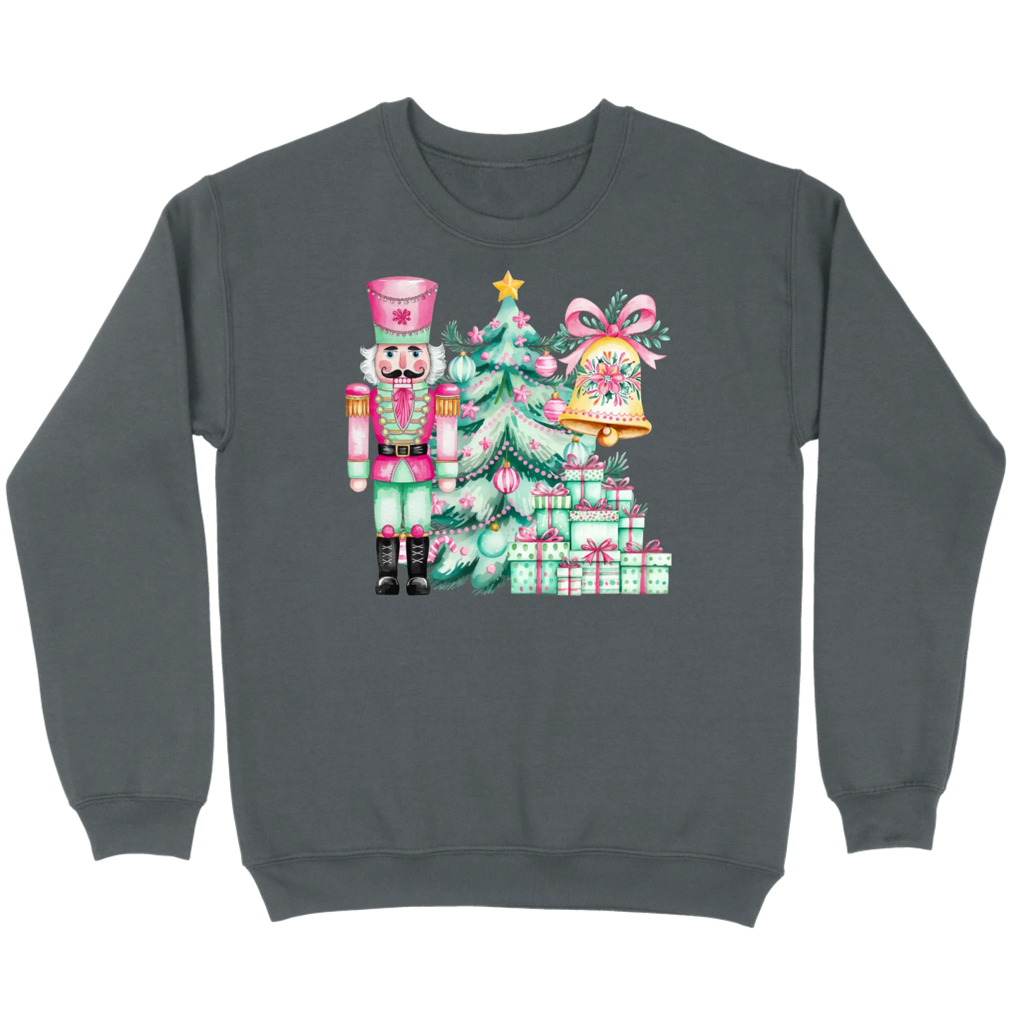 Pink and Mint Nutcracker Christmas Set Sweatshirt