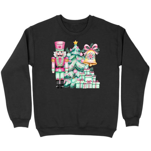 Pink and Mint Nutcracker Christmas Set Sweatshirt