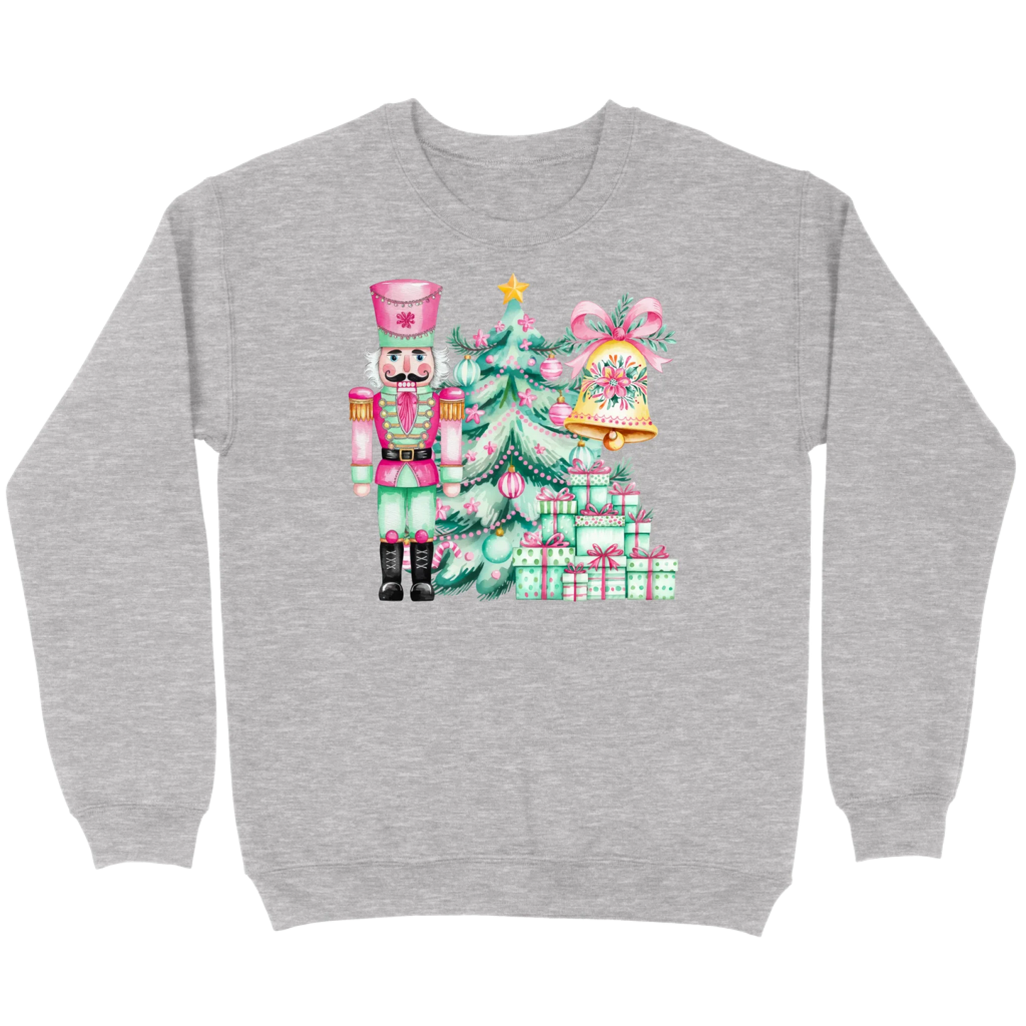 Pink and Mint Nutcracker Christmas Set Sweatshirt