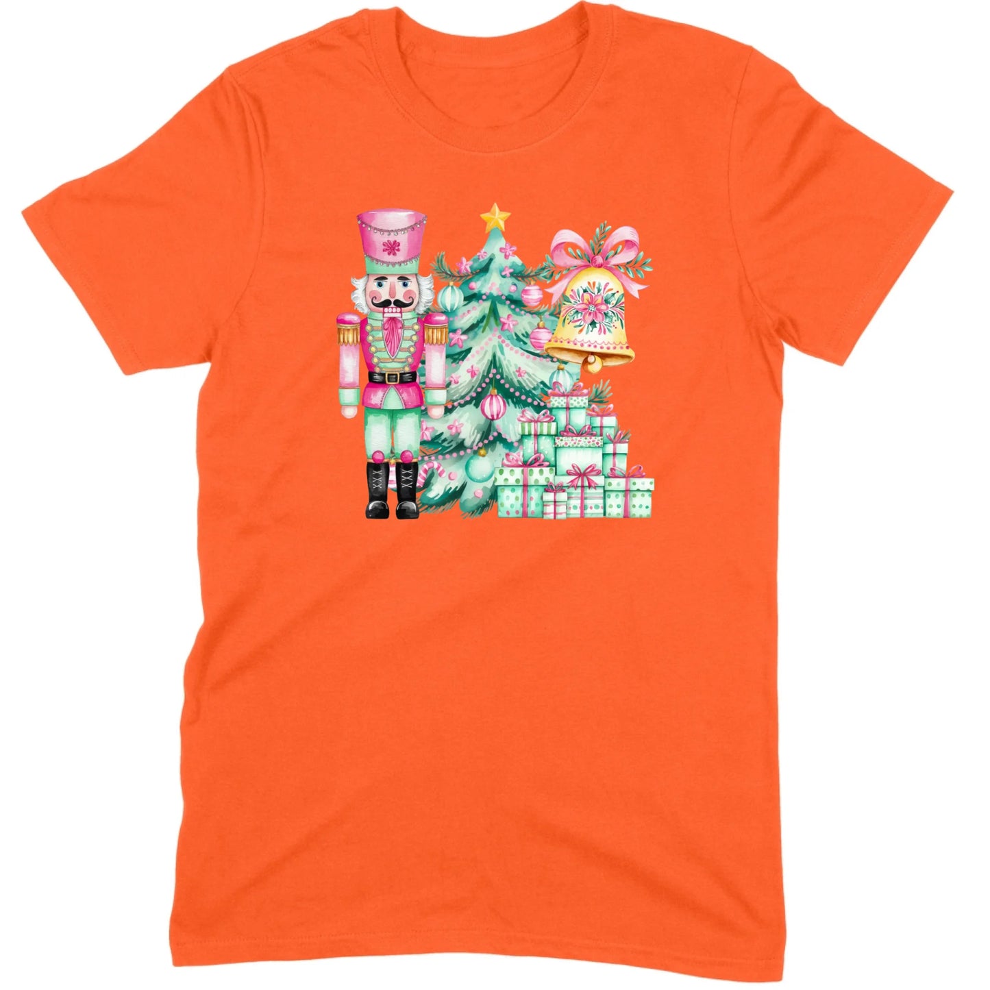 Pink and Mint Nutcracker Christmas Set Tee