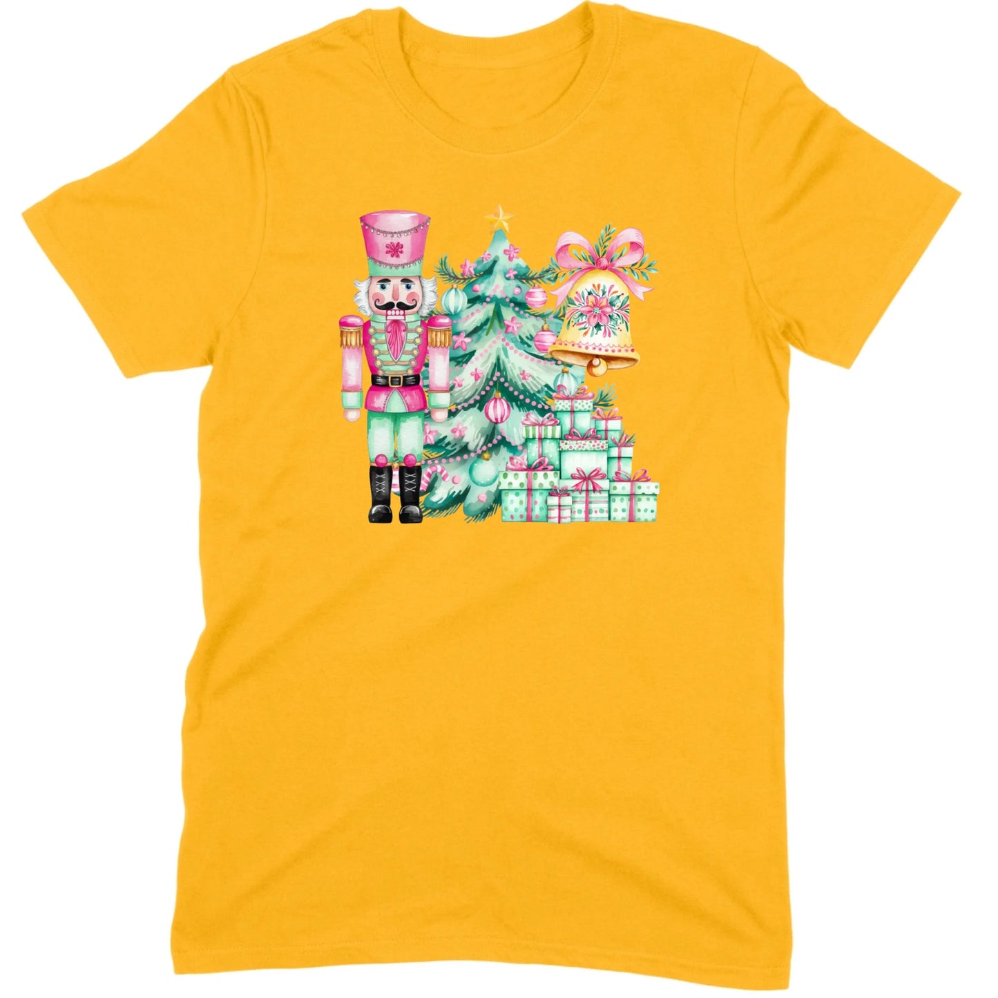 Pink and Mint Nutcracker Christmas Set Tee