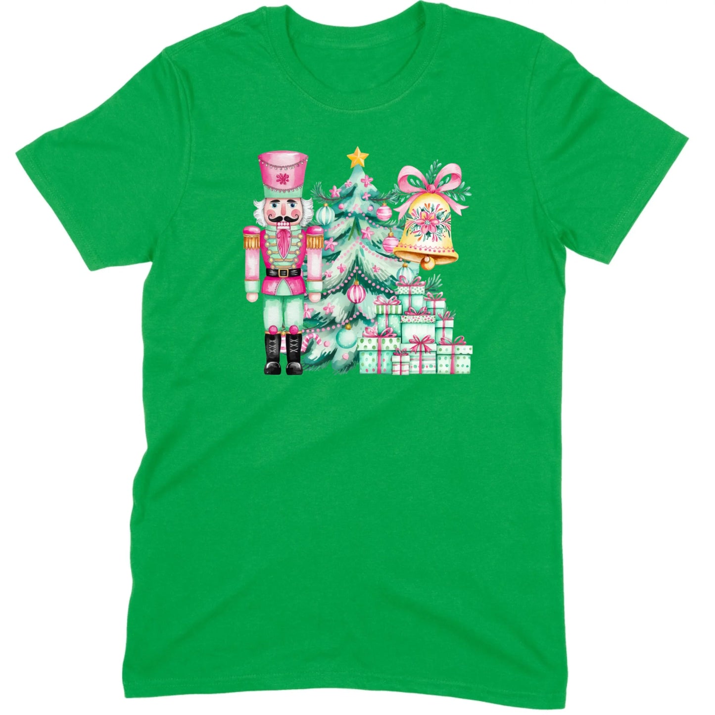 Pink and Mint Nutcracker Christmas Set Tee