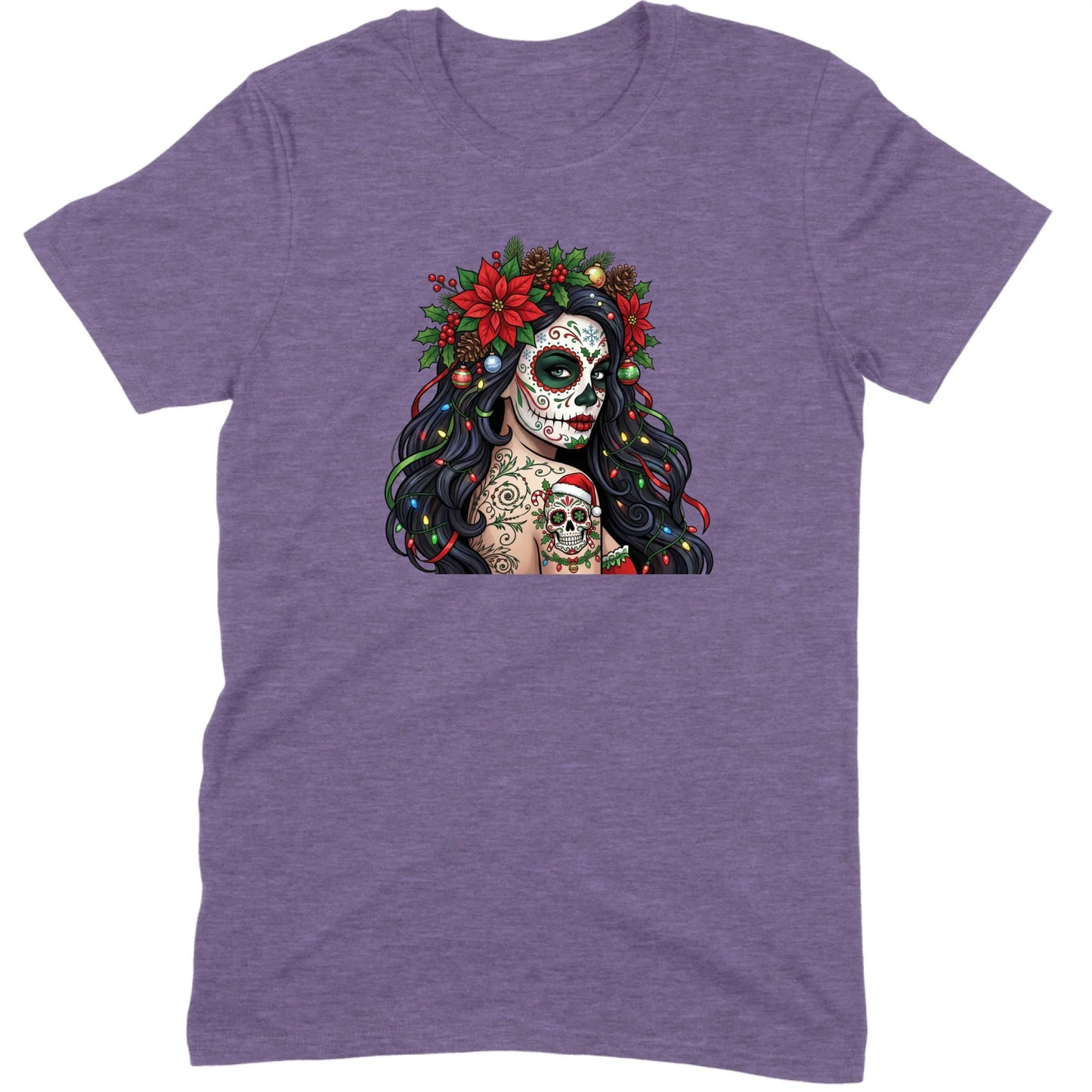 Sugar Skull Christmas Beauty Tee