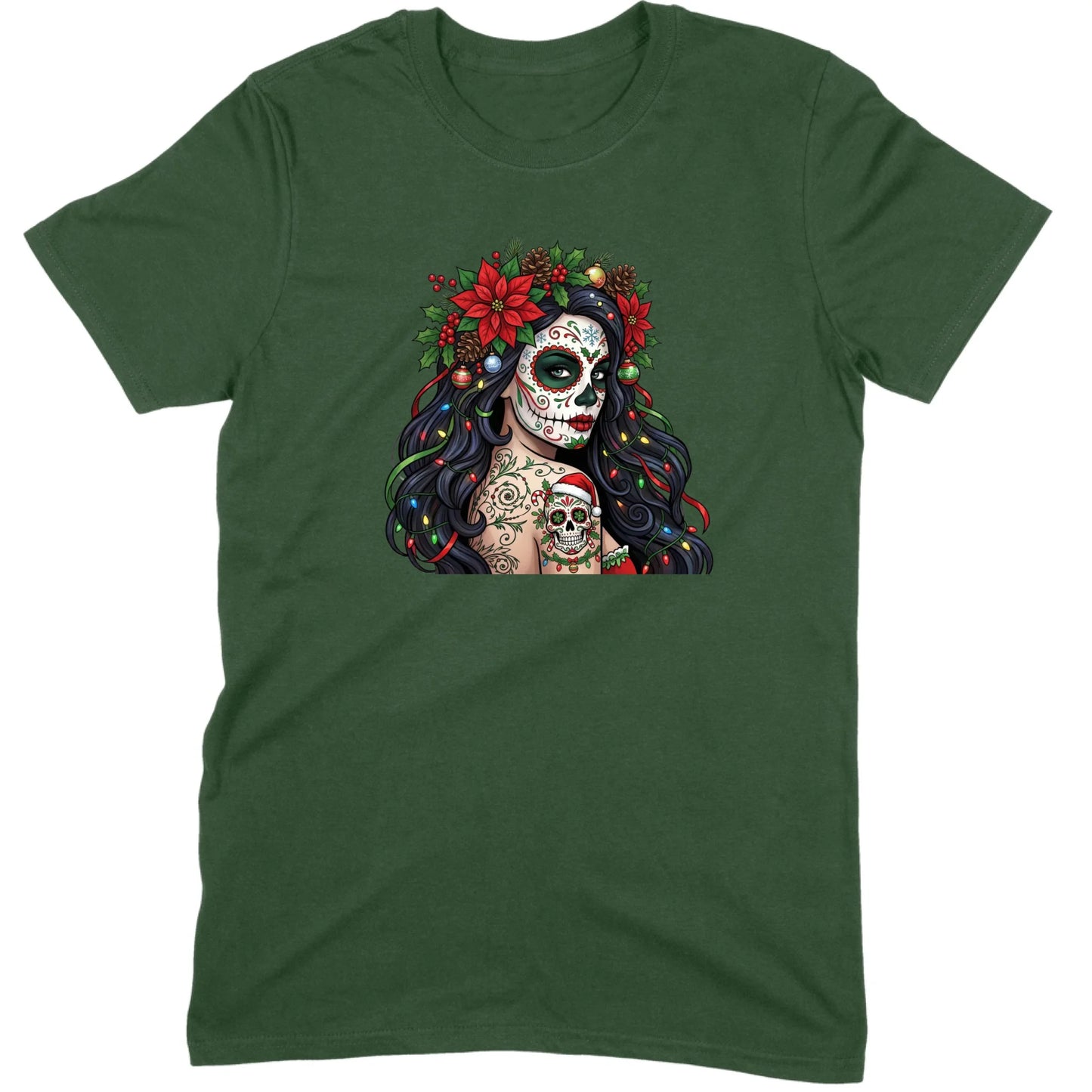 Sugar Skull Christmas Beauty Tee