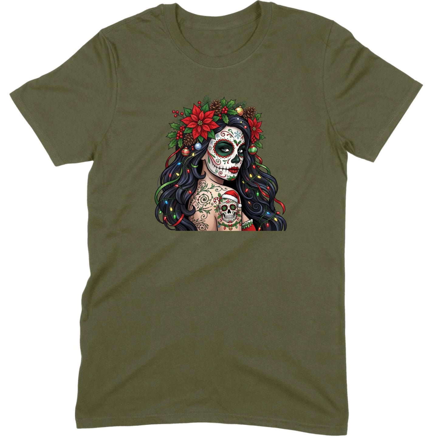 Sugar Skull Christmas Beauty Tee