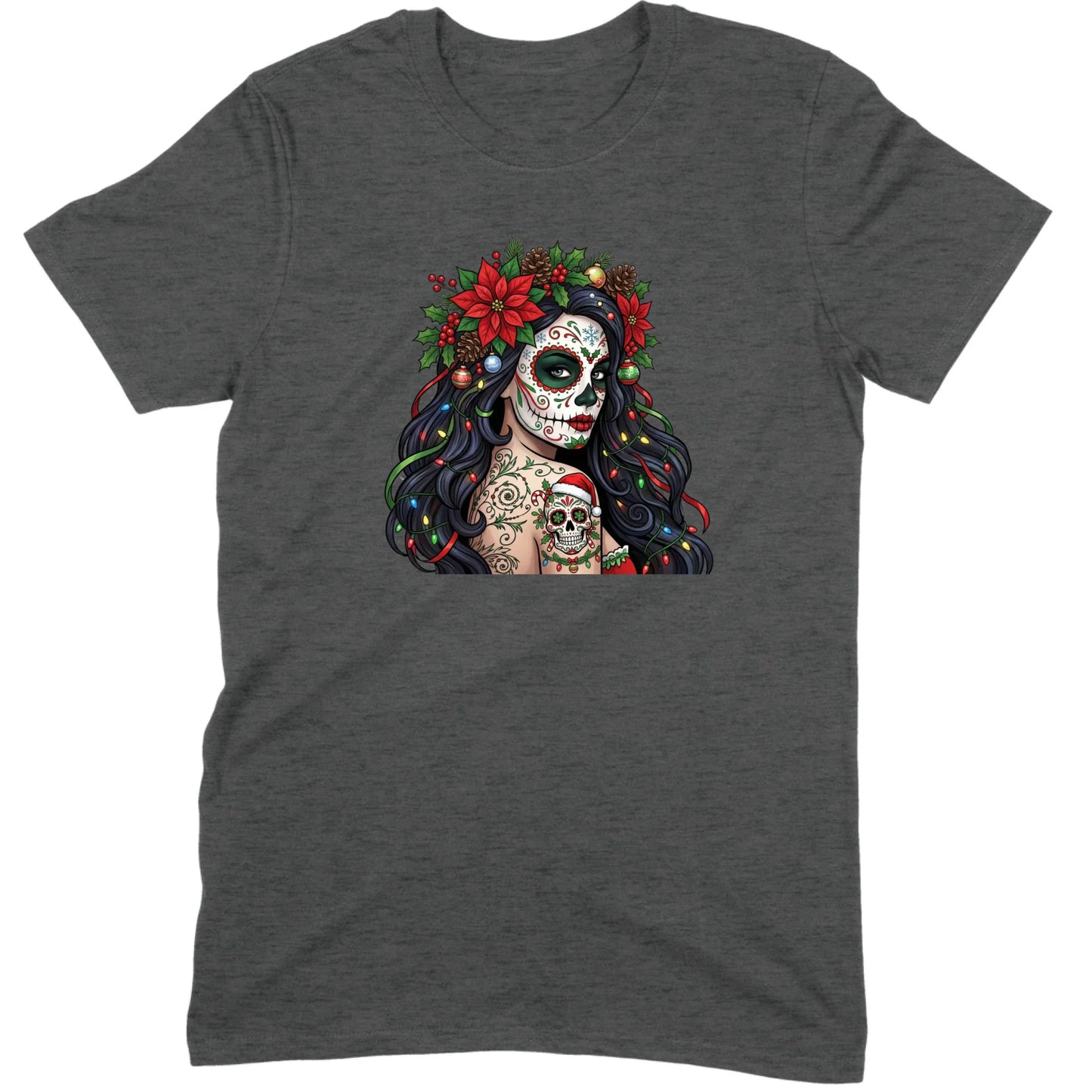 Sugar Skull Christmas Beauty Tee