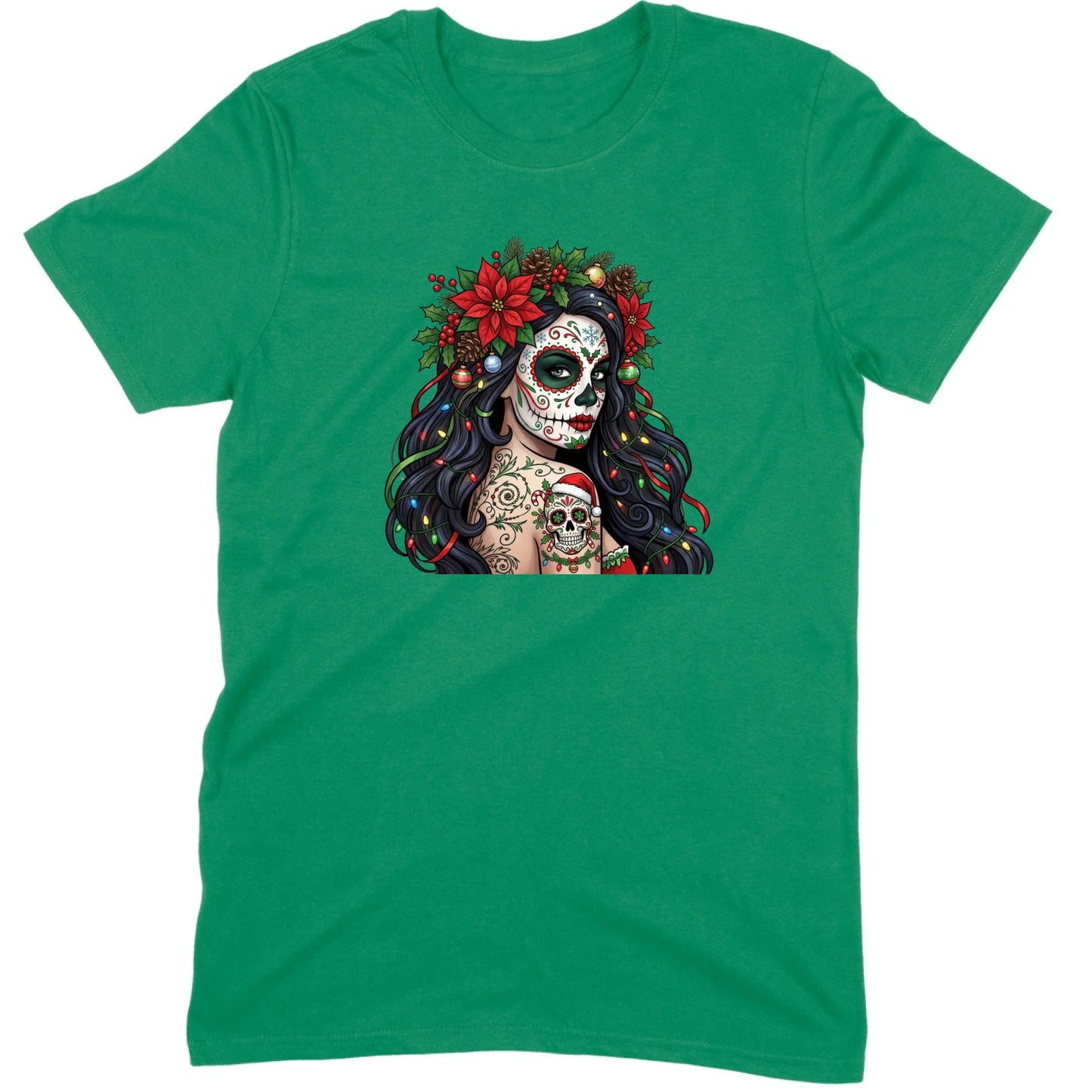 Sugar Skull Christmas Beauty Tee