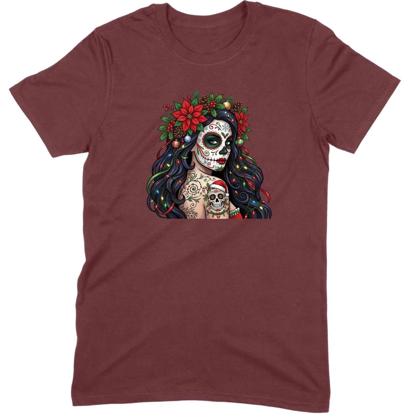 Sugar Skull Christmas Beauty Tee