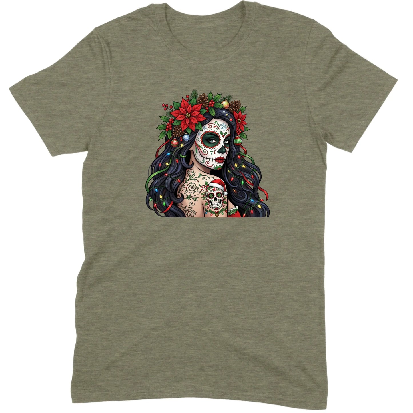 Sugar Skull Christmas Beauty Tee