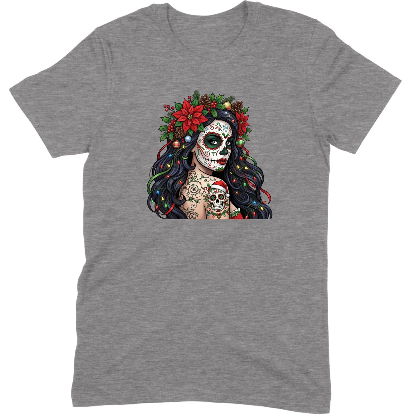 Sugar Skull Christmas Beauty Tee