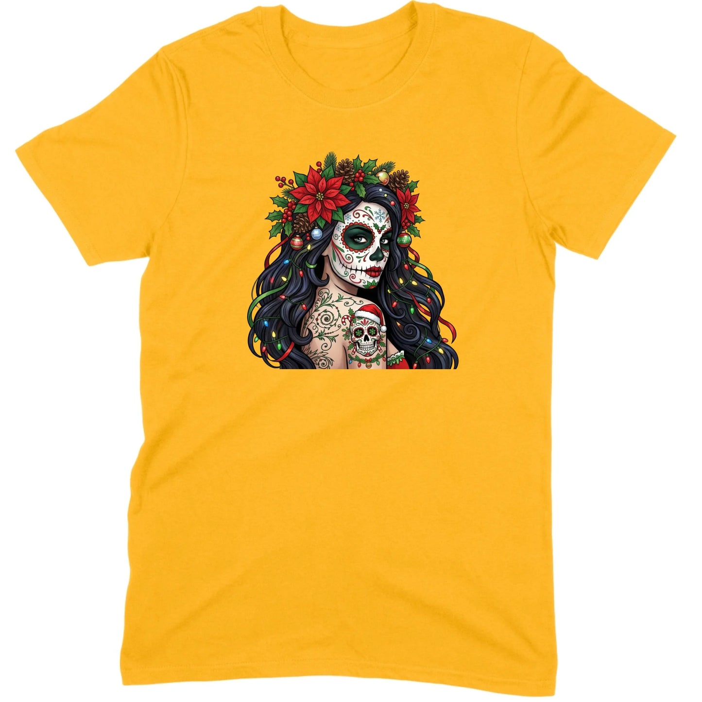 Sugar Skull Christmas Beauty Tee