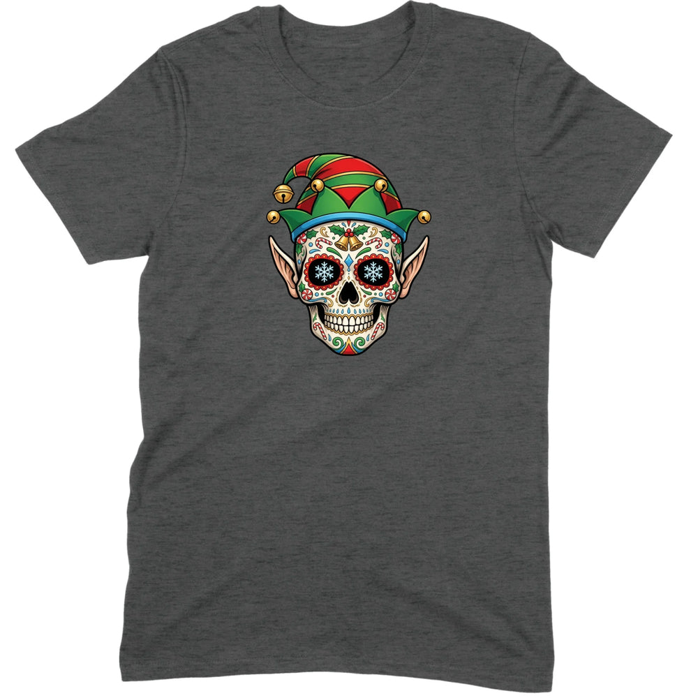 Sugar Skull Christmas Elf Tee