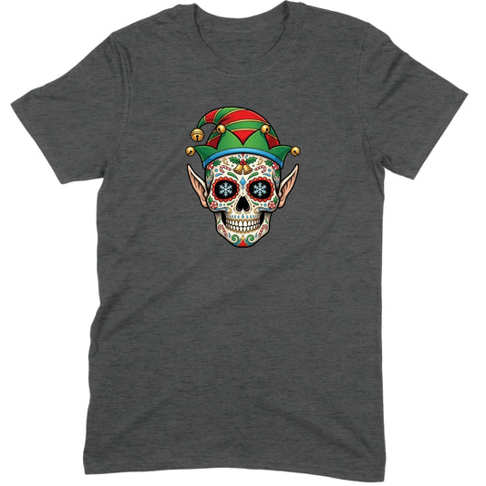 Sugar Skull Christmas Elf Tee