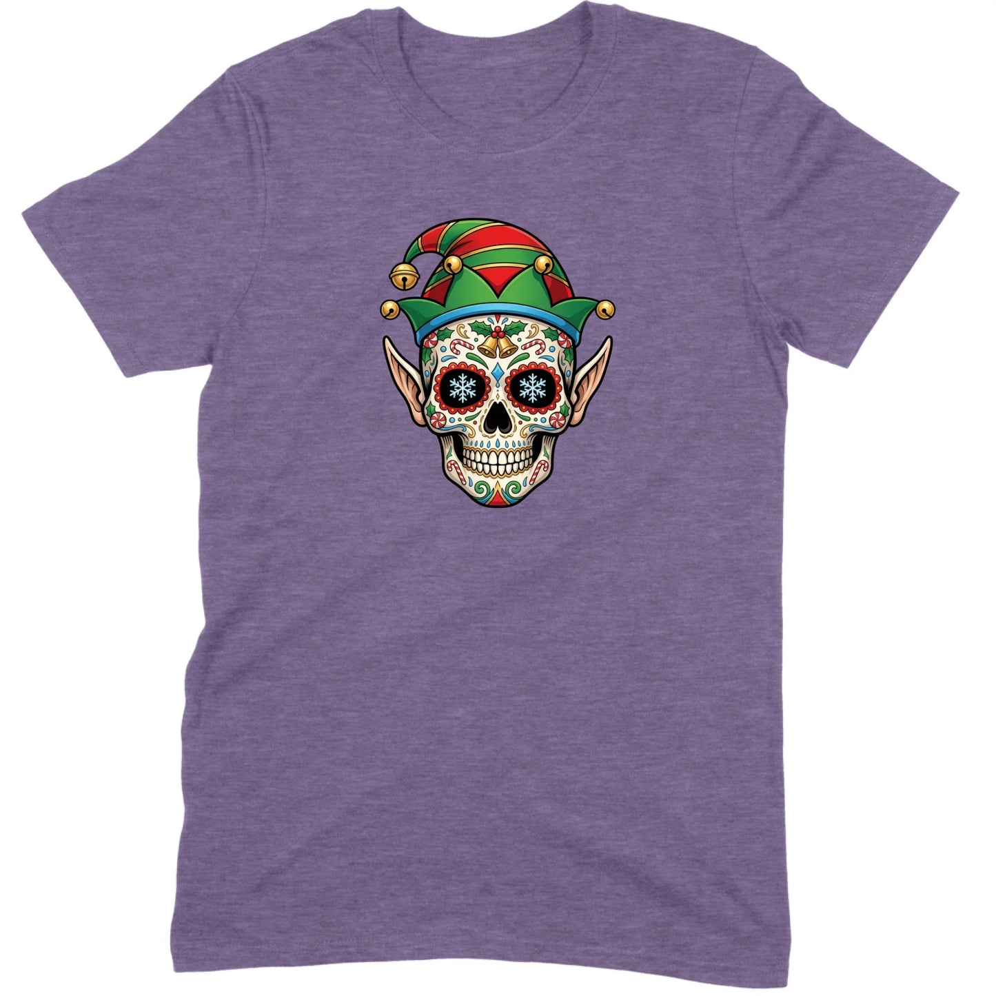 Sugar Skull Christmas Elf Tee