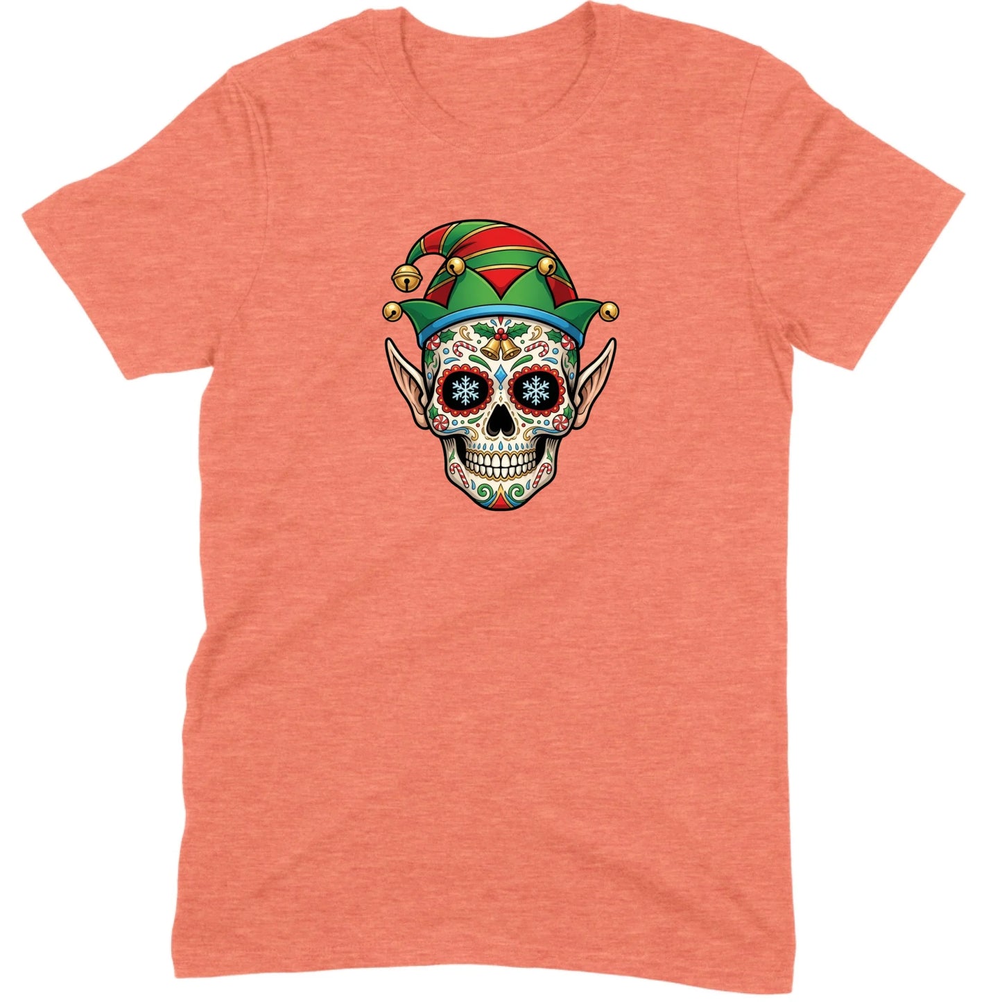 Sugar Skull Christmas Elf Tee