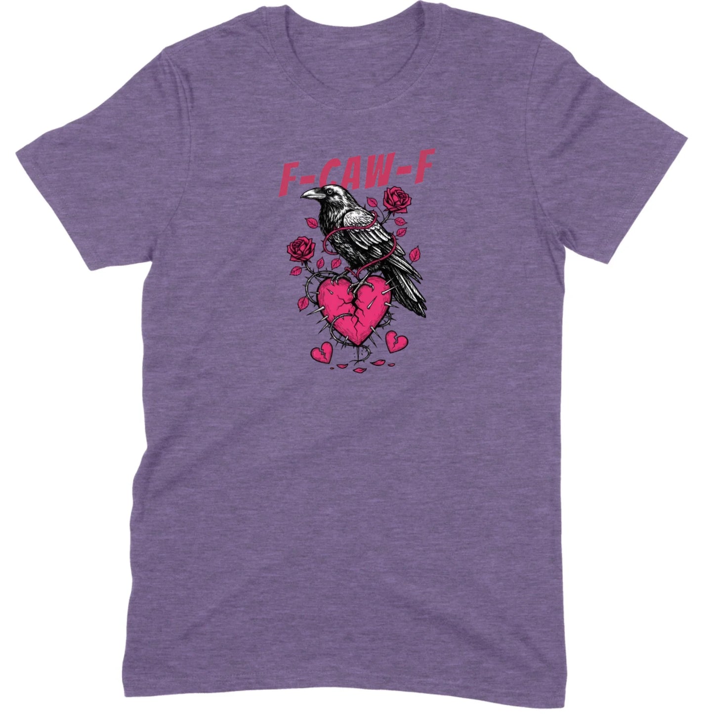 Goth Crow Broken Heart Tee