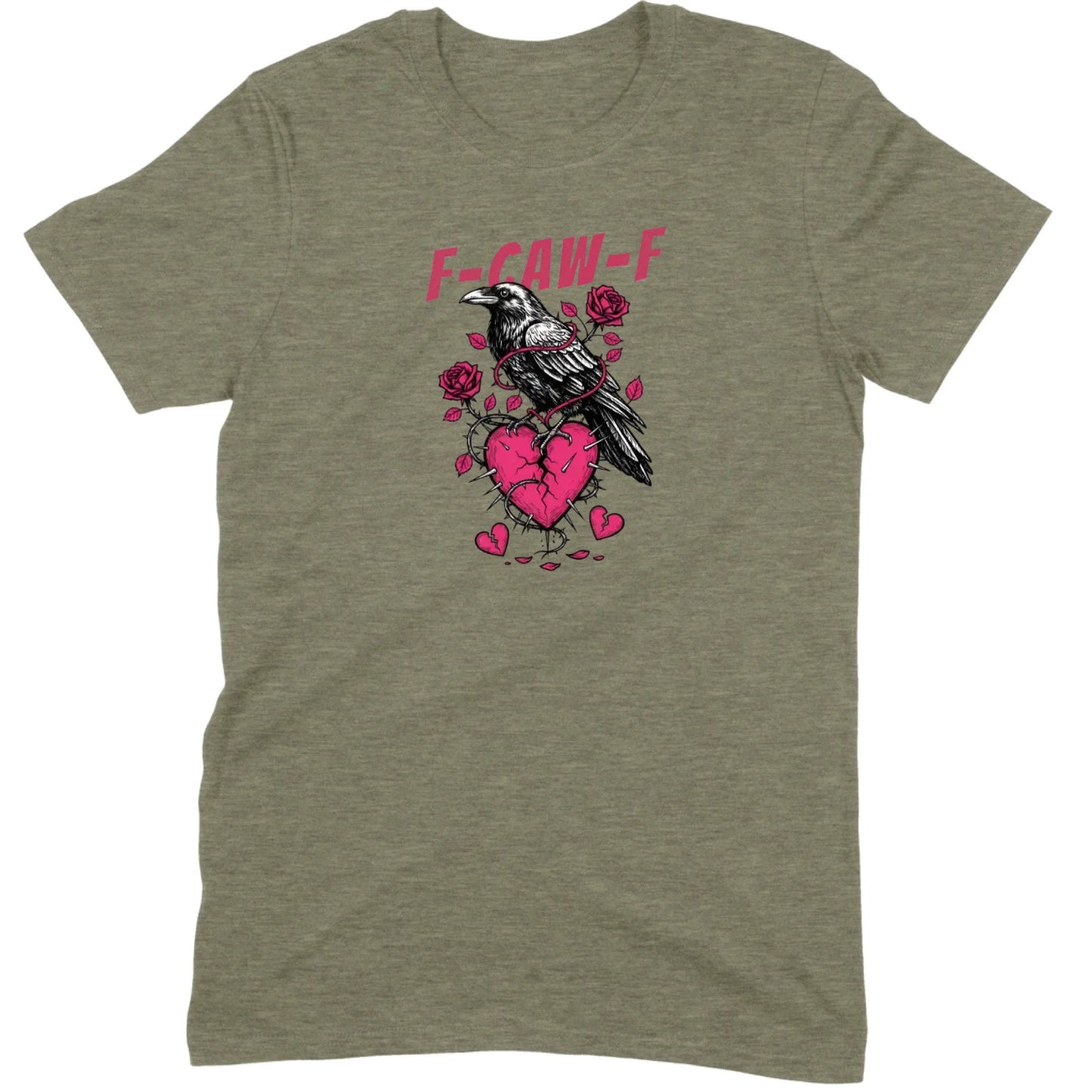 Goth Crow Broken Heart Tee