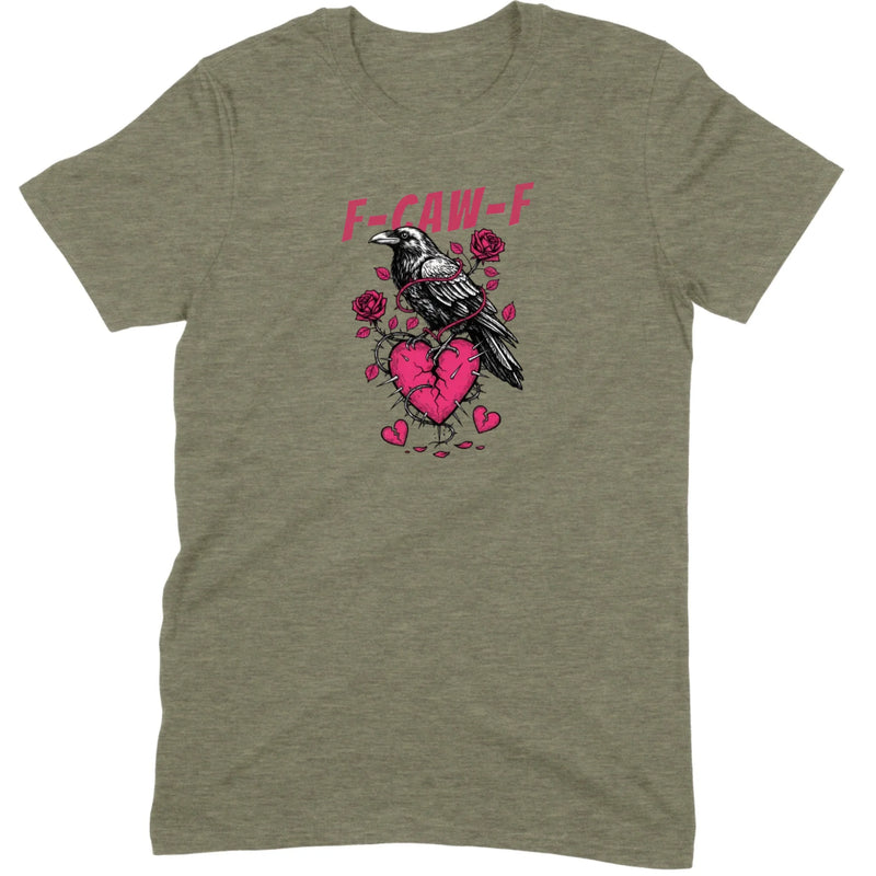 Goth Crow Broken Heart Tee