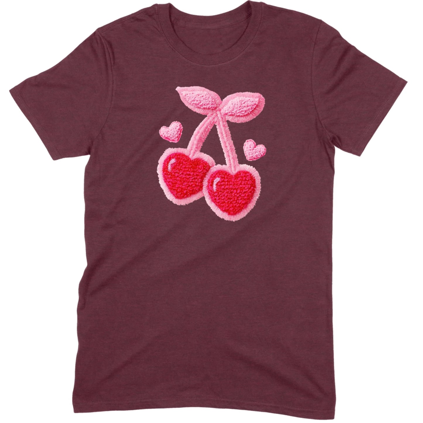 Chenille Heart Cherries Tee
