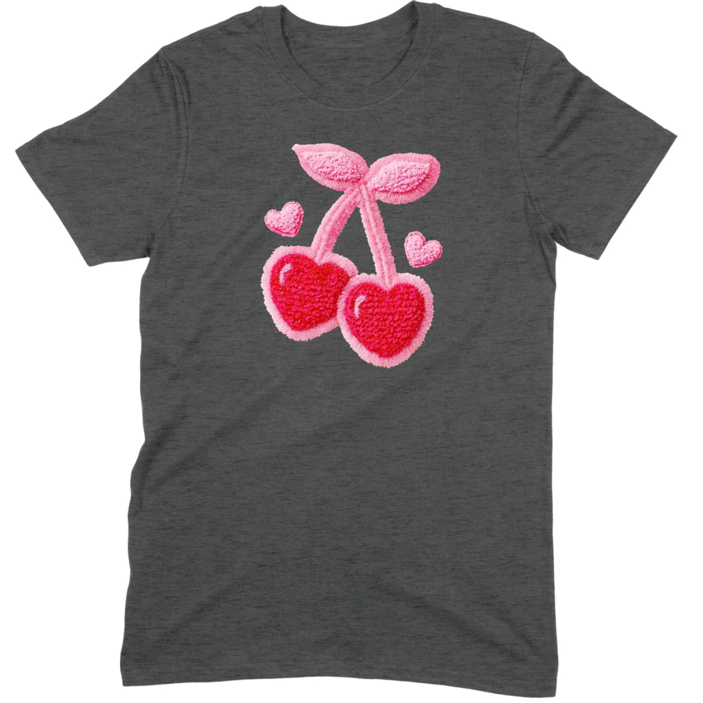 Chenille Heart Cherries Tee