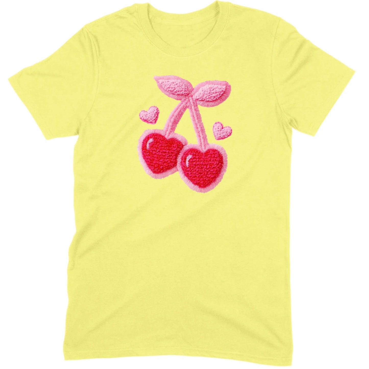 Chenille Heart Cherries Tee
